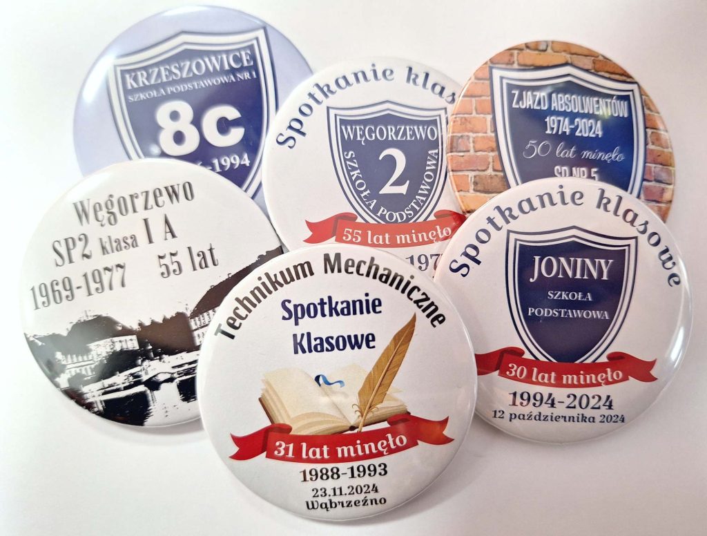 Przypinki Na Spotkanie Klasowe